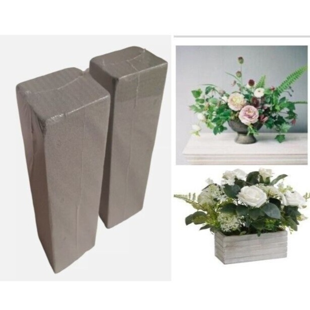 LOT of 2 FLORAL CRAFT FOAM Dry Blocks 7.8" Tall Craft Floral Supply Crafting New